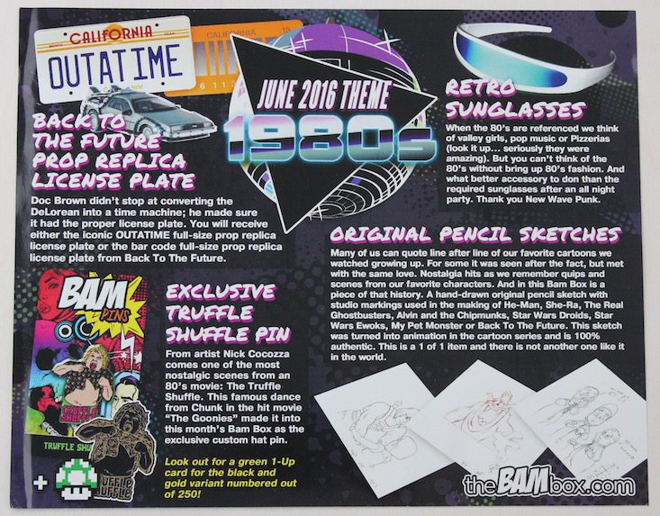 The BAM! Box Subscription Box Review + Coupon June 2016 - card back