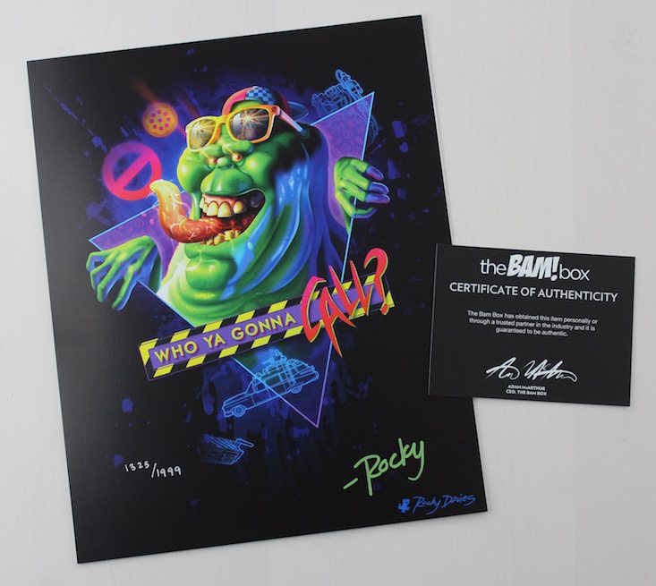The BAM! Box Subscription Box Review + Coupon June 2016 - slimer print