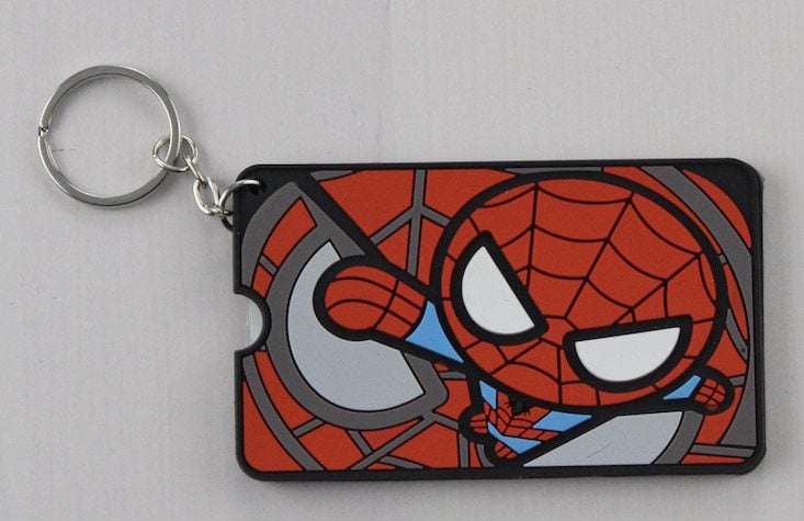 ZBox Subscription Box Review May 2016 - spidey bag tag