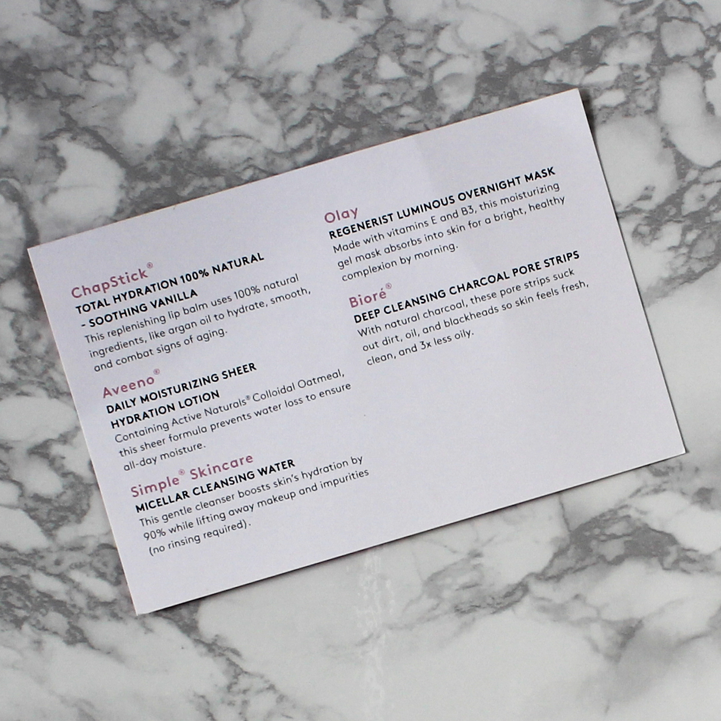 Birchbox July 2016 - 3