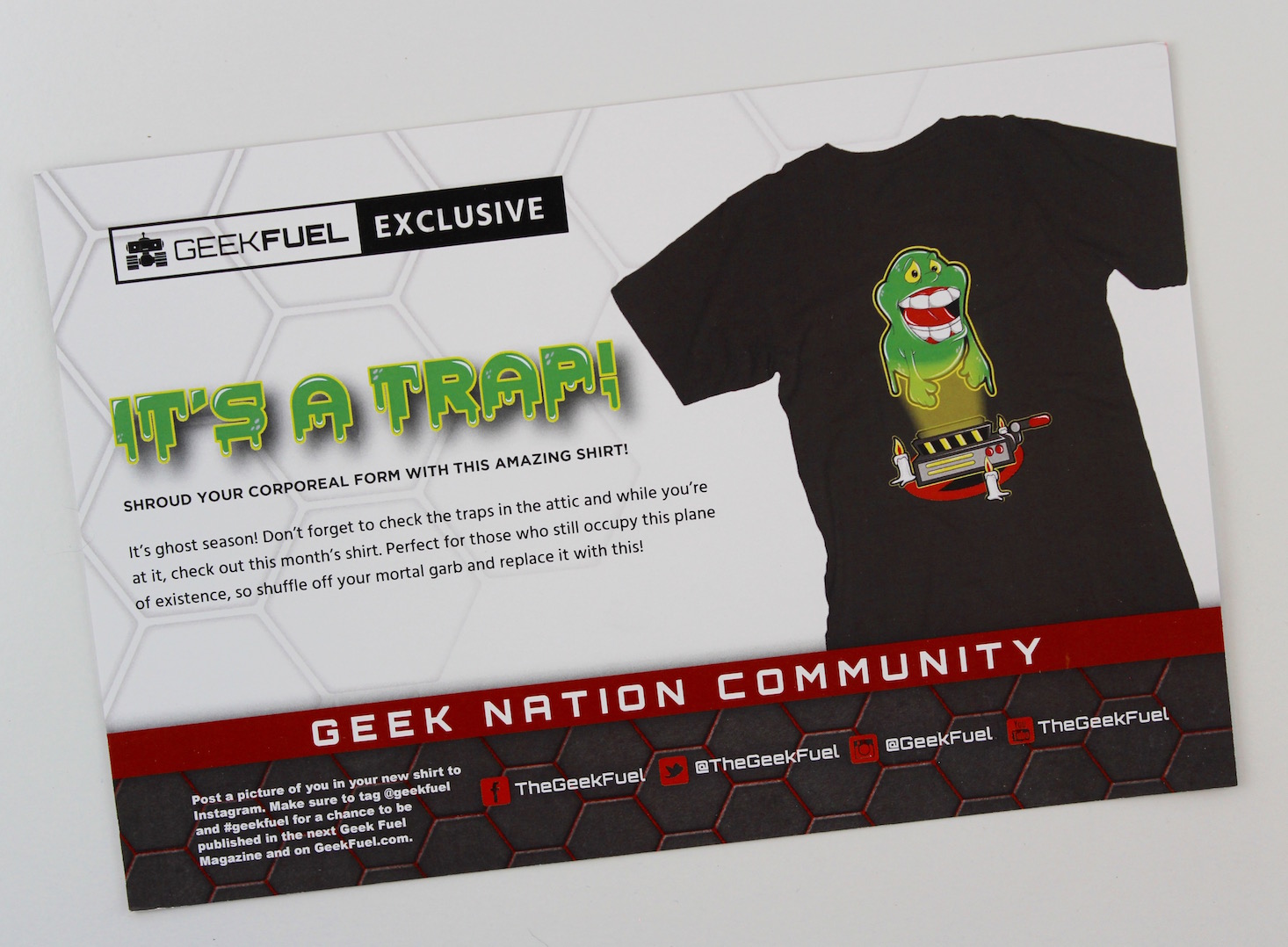 Geek Fuel Subscription Box Review + Exclusive Coupon July 2016 - card