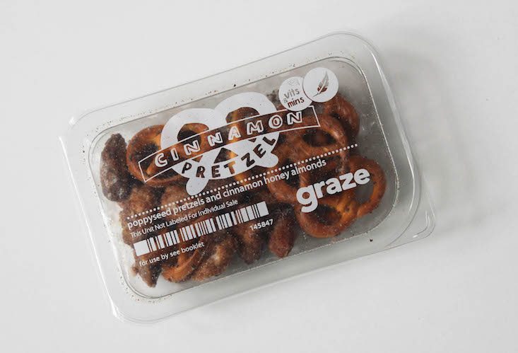Graze Top 20 Box Review + Free Box Coupon July 2016 - pretzels