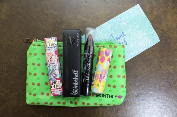 Lip Monthly-everything in bag