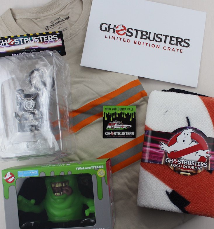 Loot Crate Limited Edition Ghostbusters Crate Review - all items