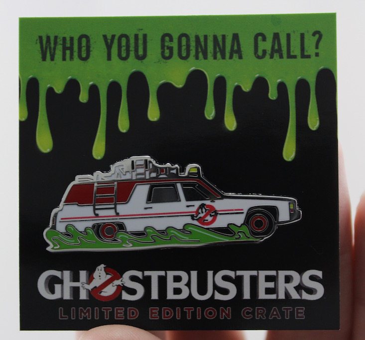 Loot Crate Limited Edition Ghostbusters Crate Review - pin