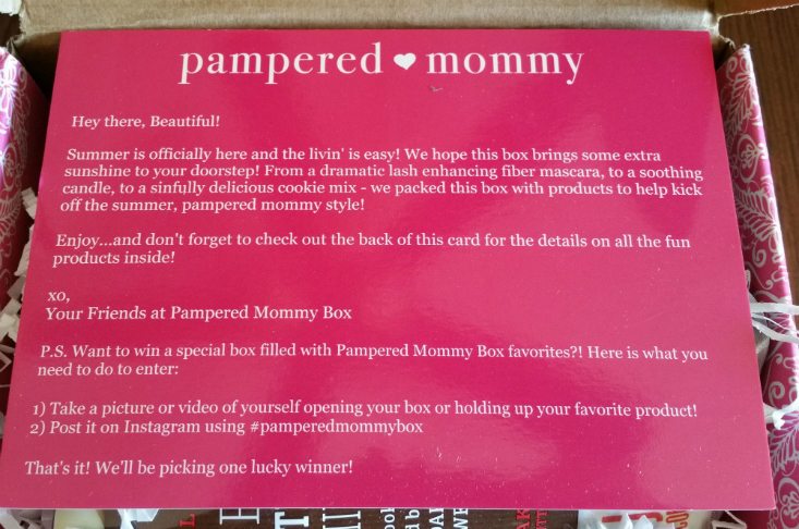 PAMPERED MOMMY JUNE 2016 - INFO 1