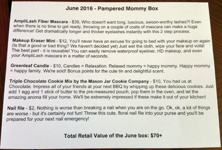 PAMPERED MOMMY JUNE 2016 - info 2