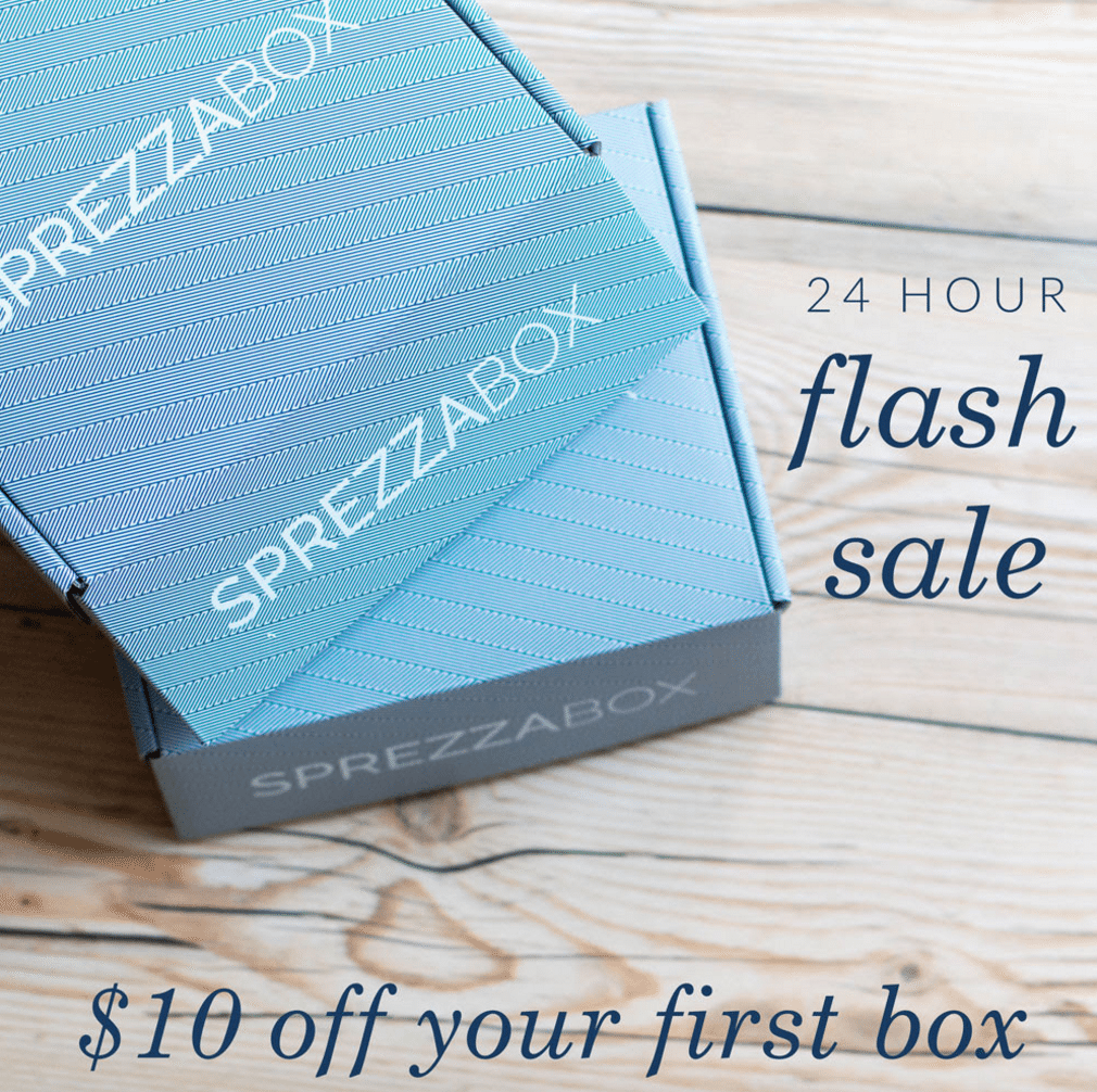 SprezzaBox Flash Sale + Spoiler – $10 Off Your First Box!