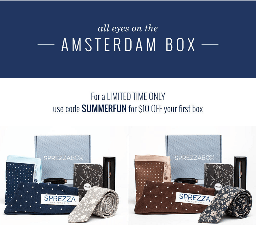 SprezzaBox Flash Sale – $10 Off Your First Box + FULL SPOILERS!