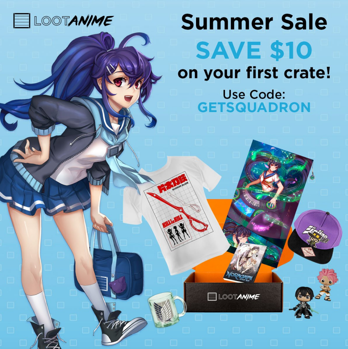 Loot Anime Flash Sale – $10 Off Your First Box!