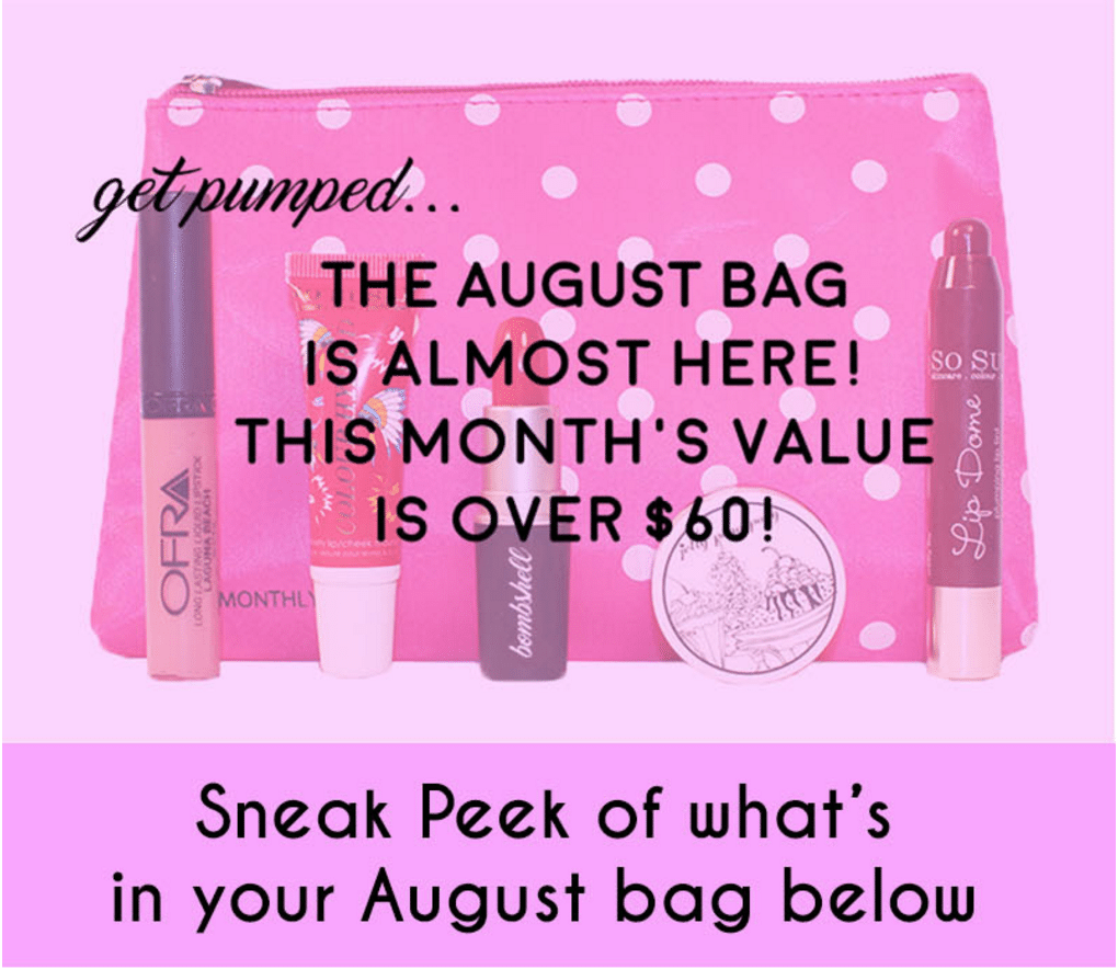 Lip Monthly August 2016 Spoiler + COUPON