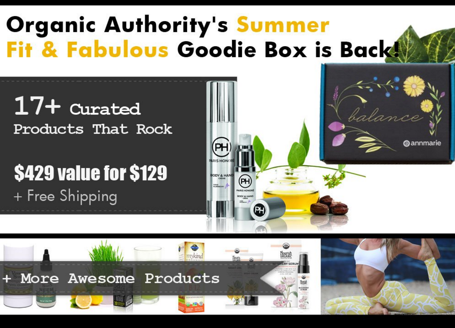 Organic Authority Fit + Fabulous Goodie Box On Sale Monday!