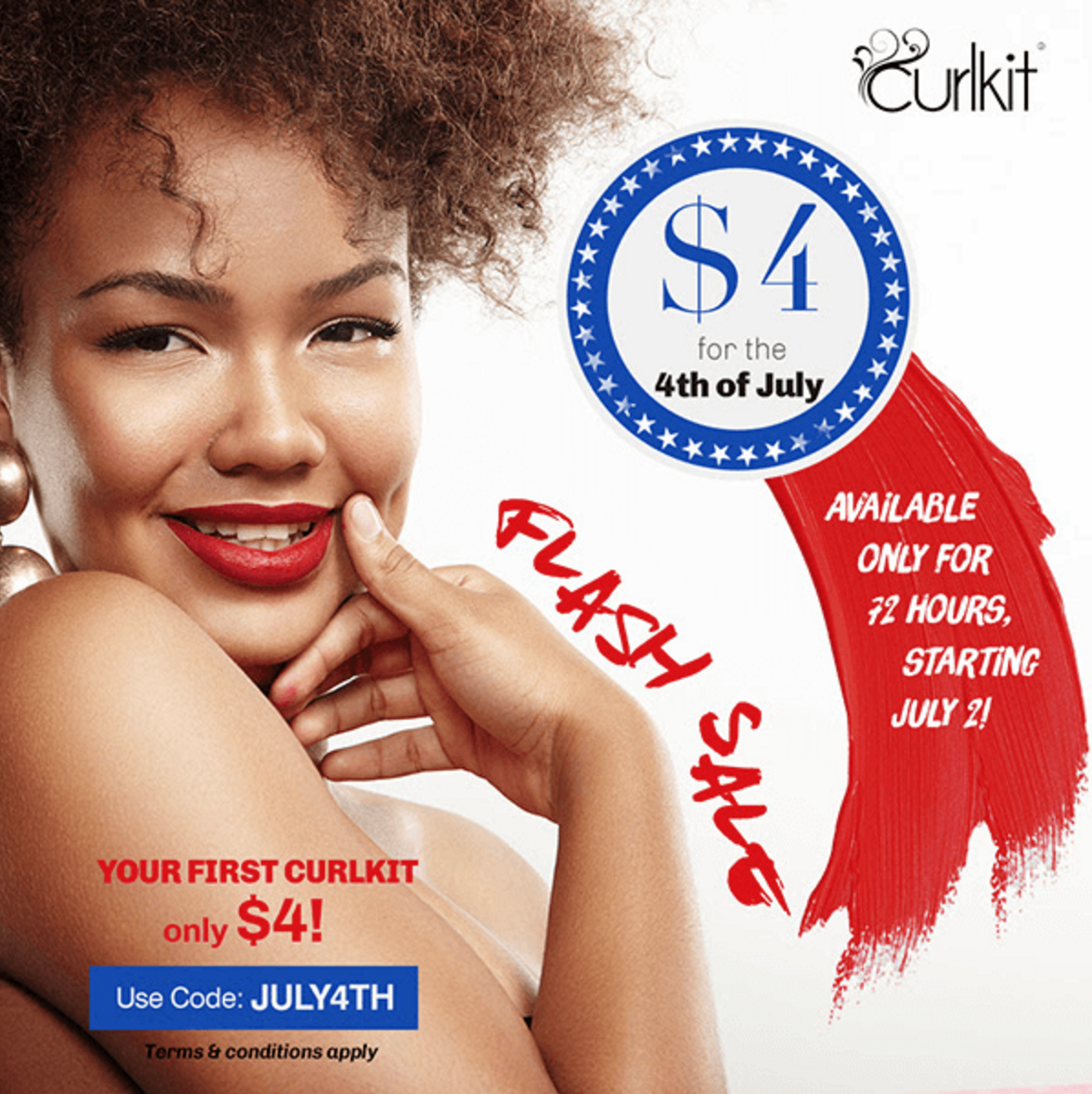 CurlKit 4th of July Sale – Get Your First Box For $4!