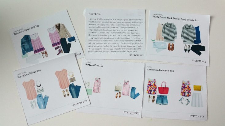 STITCH FIX AUGUST 2016 - info 1