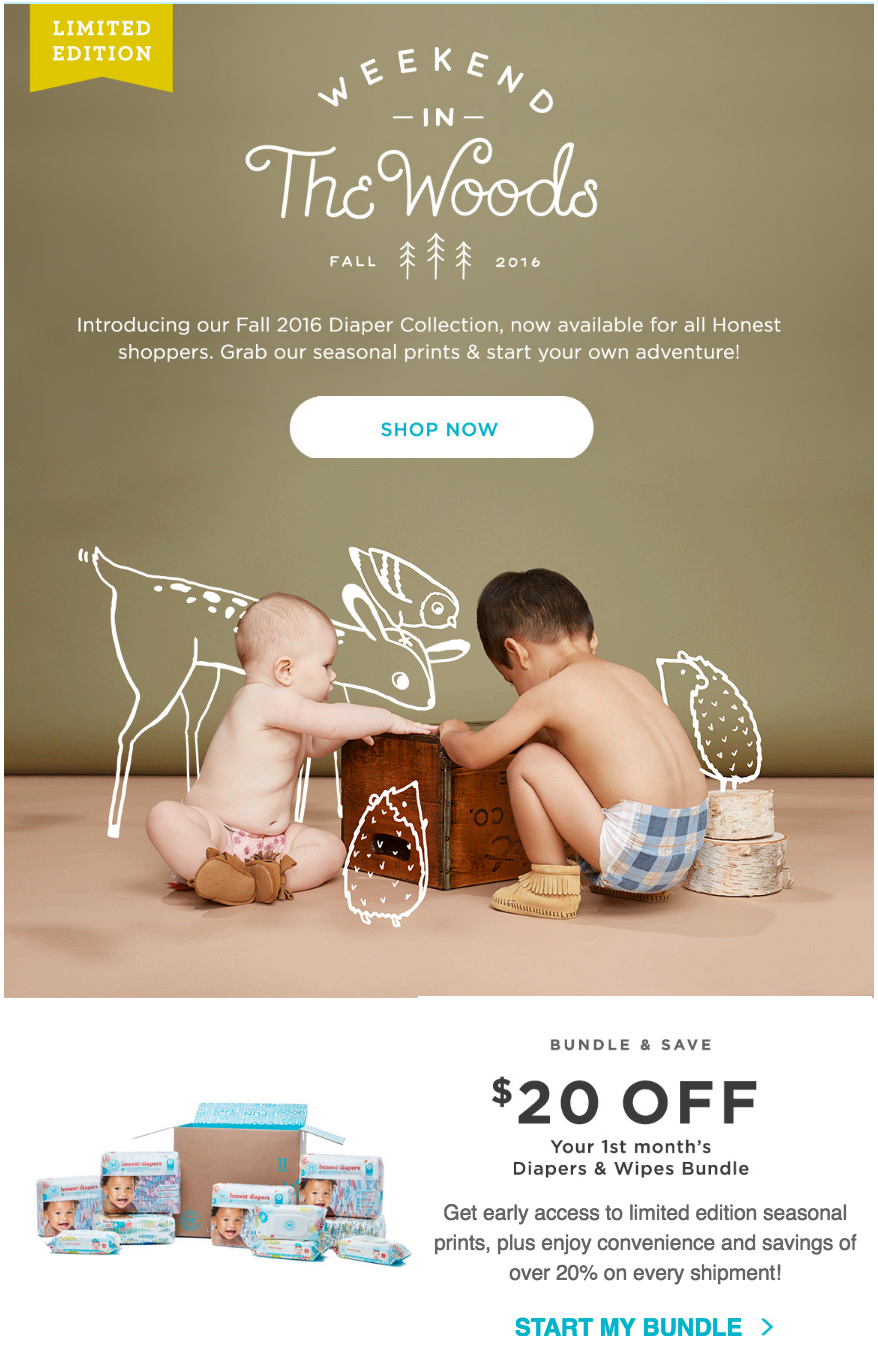 Honest Company Diaper Bundle Sale – $20 Off!