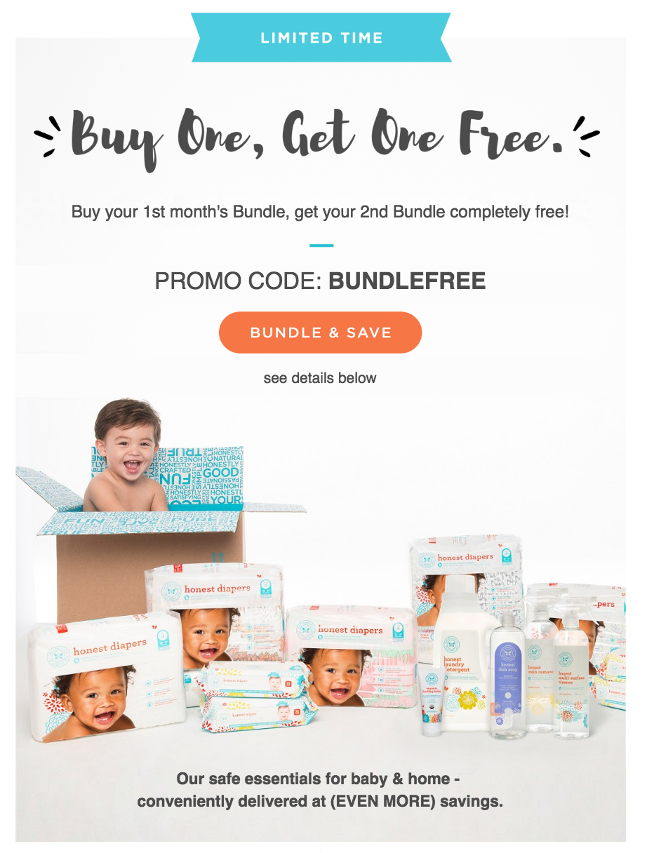 Honest Company Bundle Sale – Get Your 2nd Bundle Free!