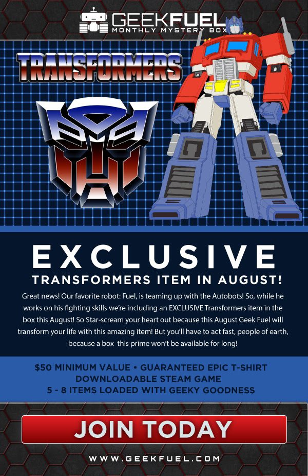 geek fuel august 2016