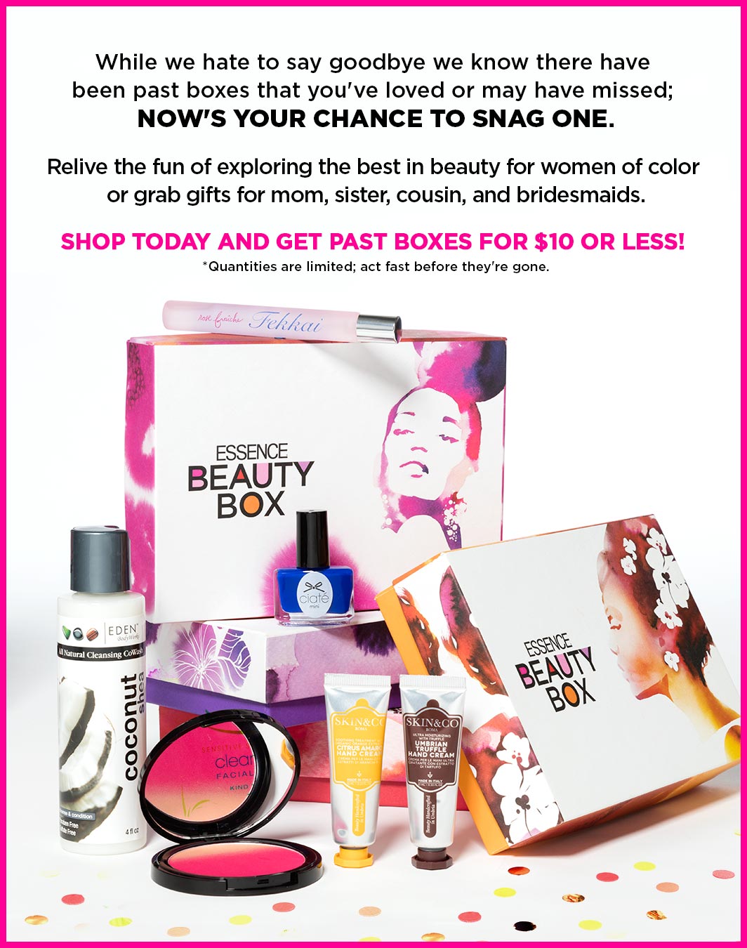 Essence Beauty Box $10 Close Out Sale on Past Boxes!