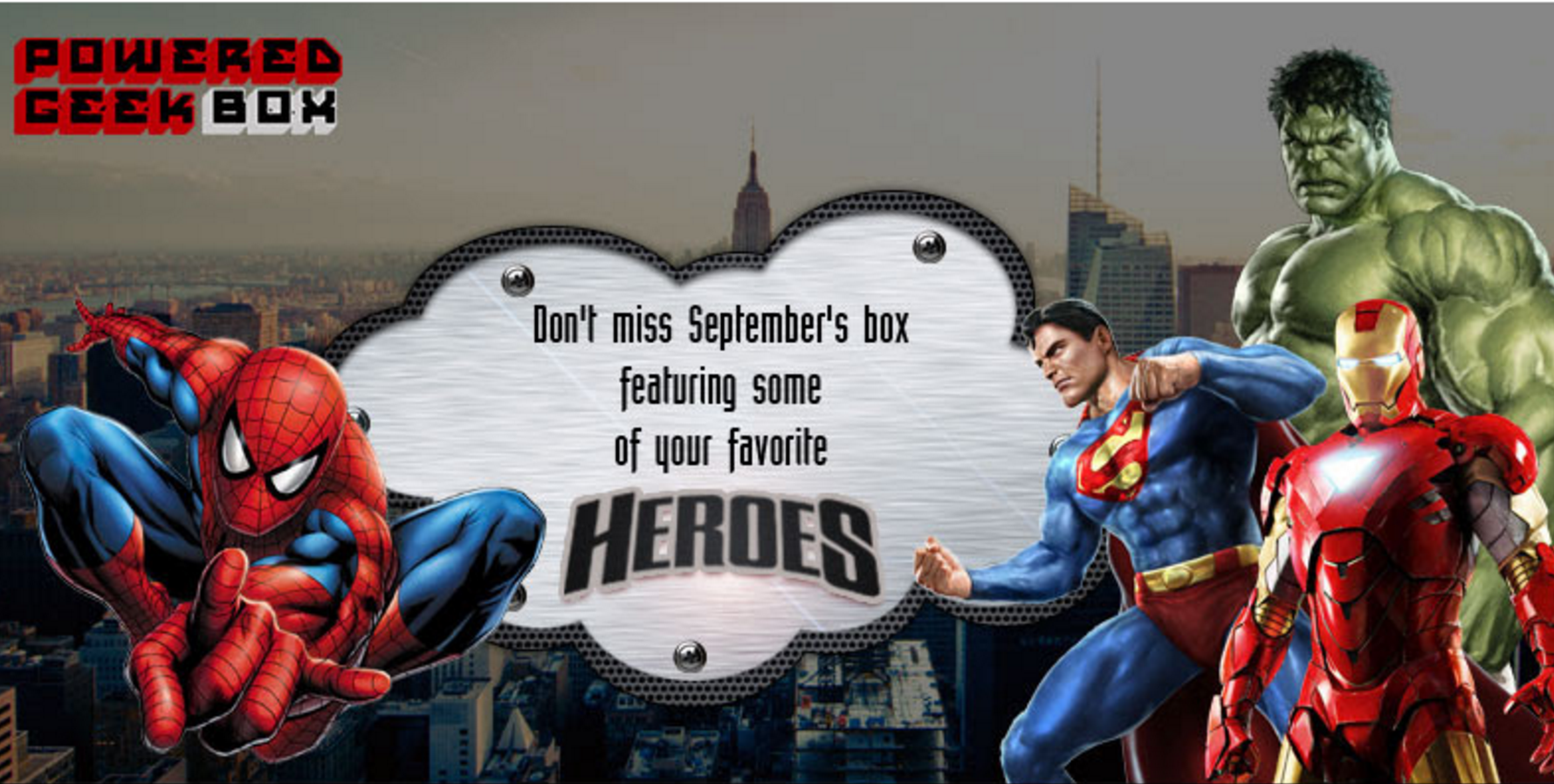 Powered Geek Box September 2016 Theme Spoiler + Coupon