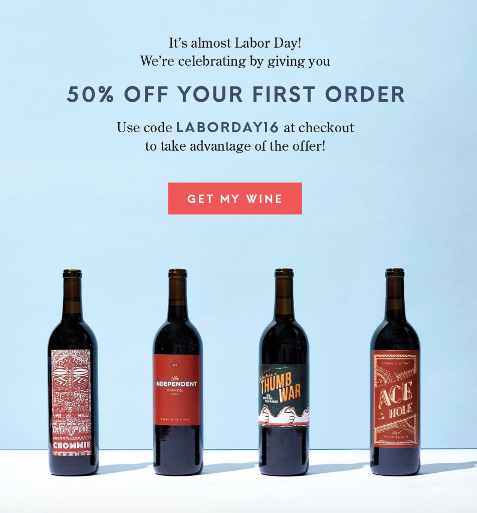 Club W Labor Day Sale – Save 50% On Your First 4 Bottles!