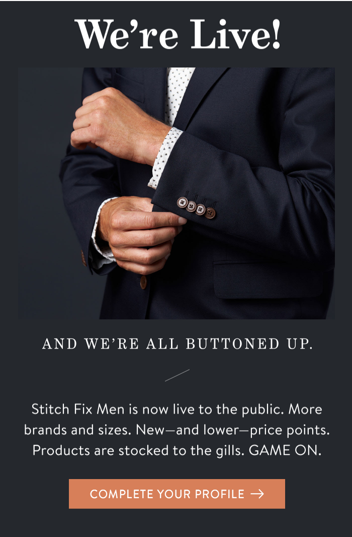 Stitch Fix Men Is Available Now!