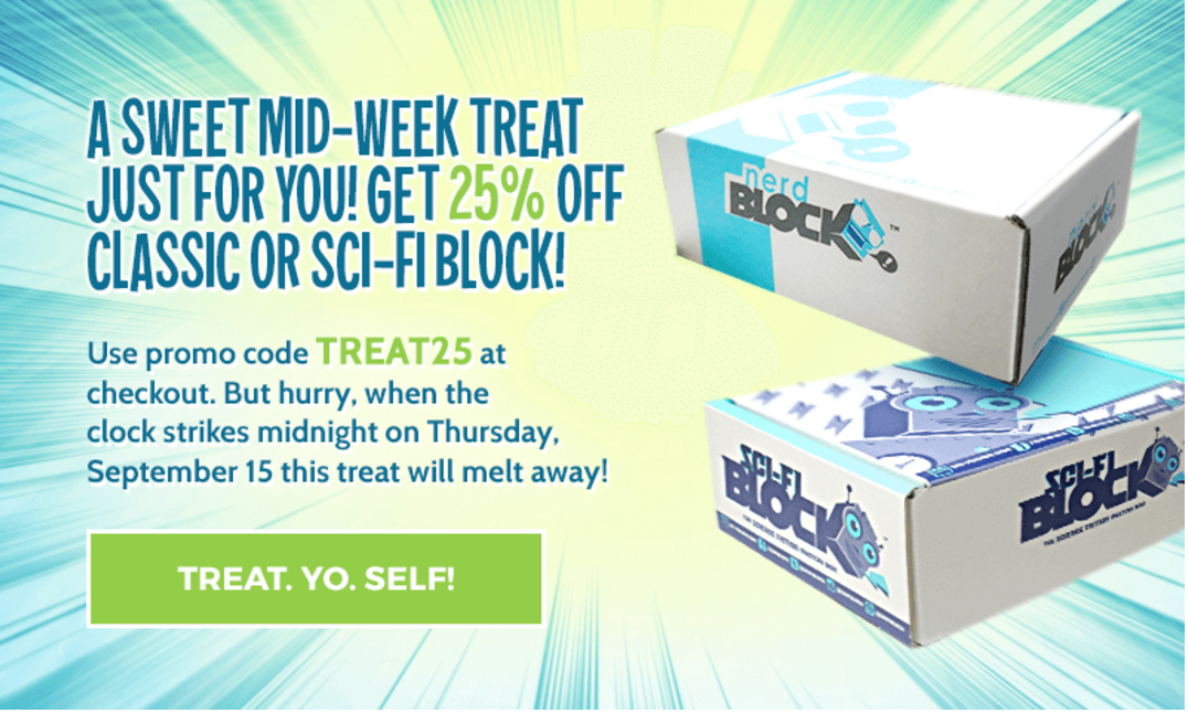 Today Only! Nerd Block Coupon – 25% Off Your First Box!