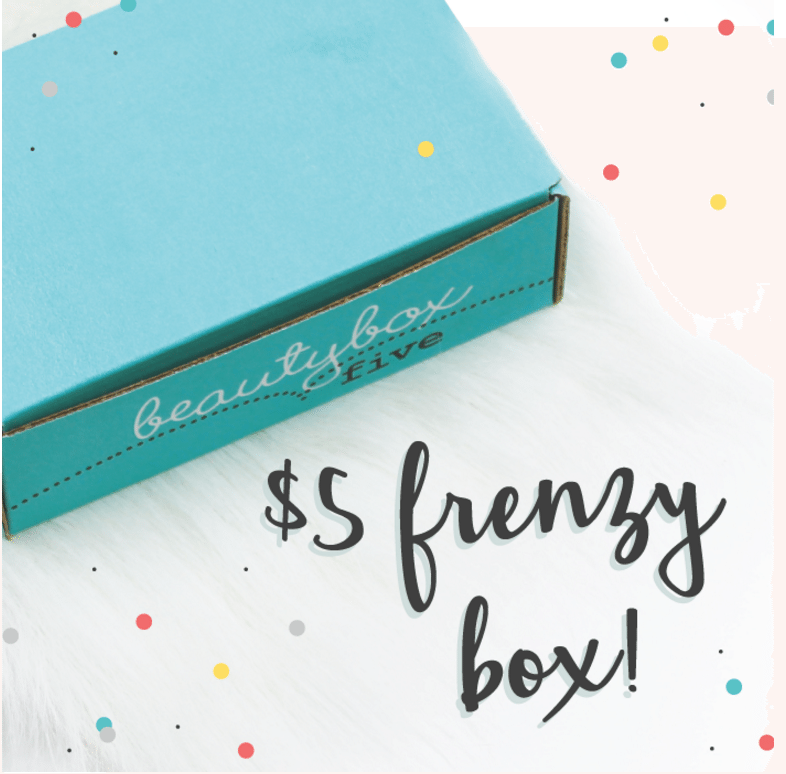 Beauty Box 5 $5 Frenzy Box Sale!