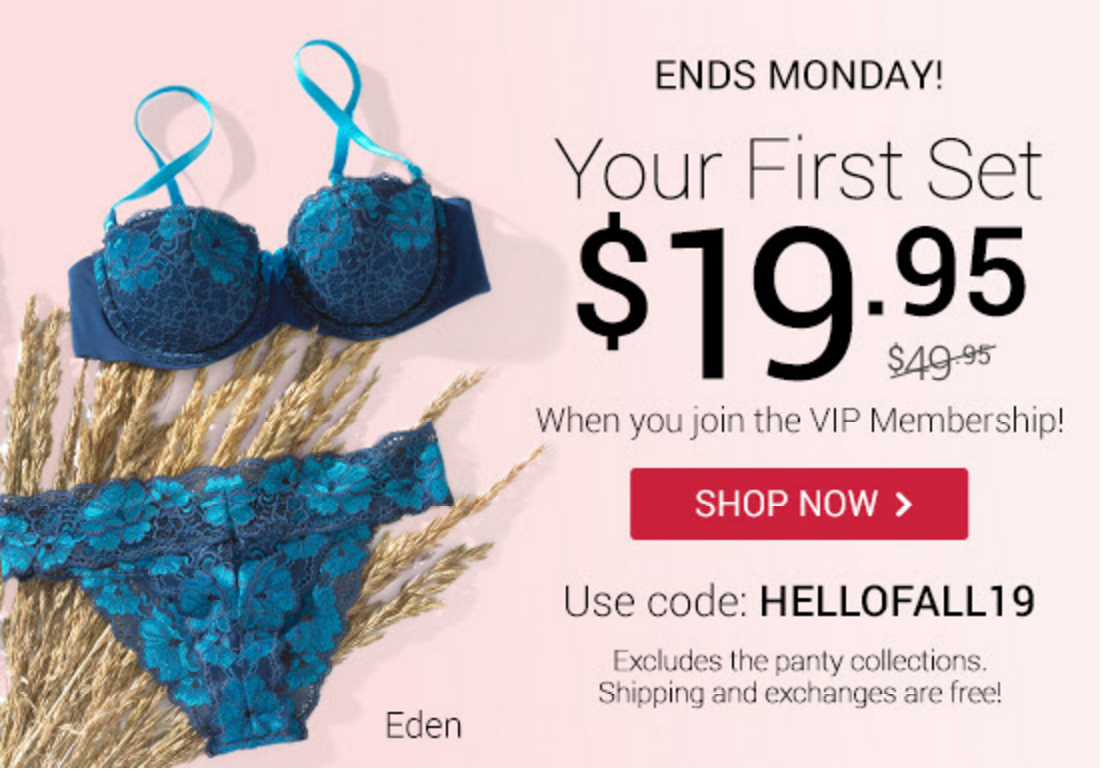 New Adore Me Deal – Get Your First Set for $19.95!