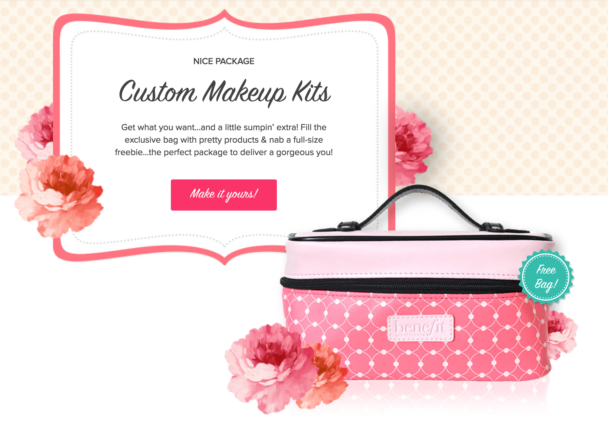 Benefit Cosmetics Custom Makeup Kits + Coupons!