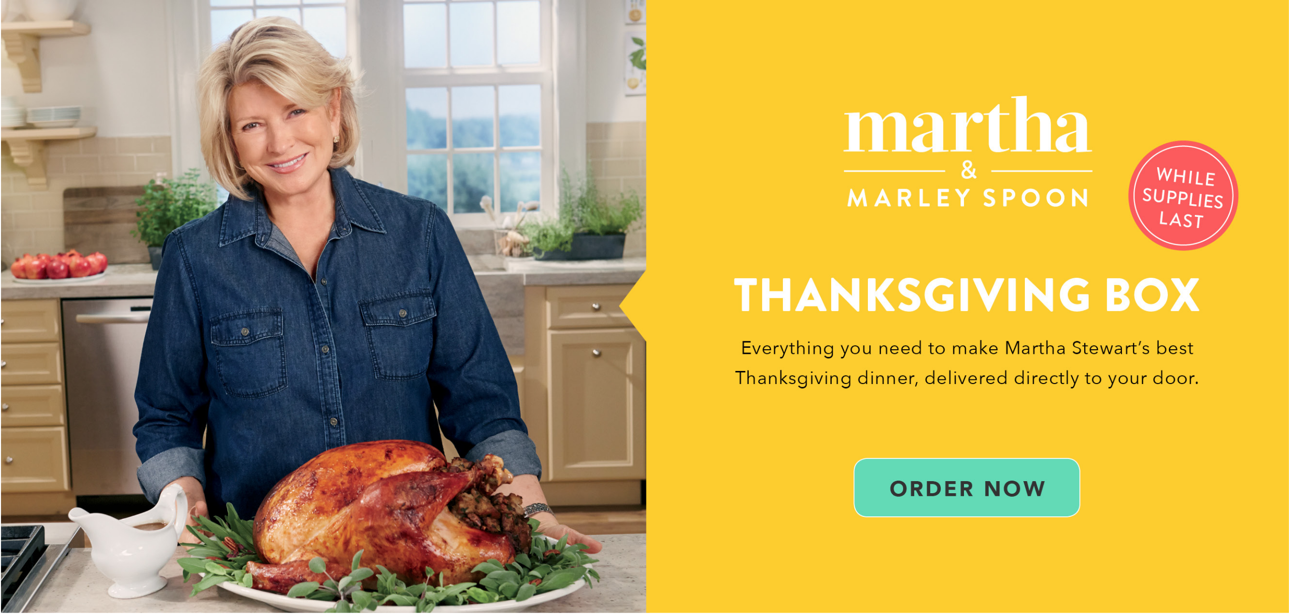Martha & Marley Spoon Thanksgiving Box!