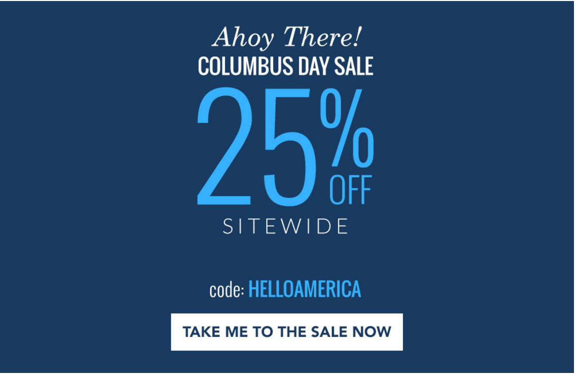SprezzaBox Columbus Day Sale – 25% Off Sitewide
