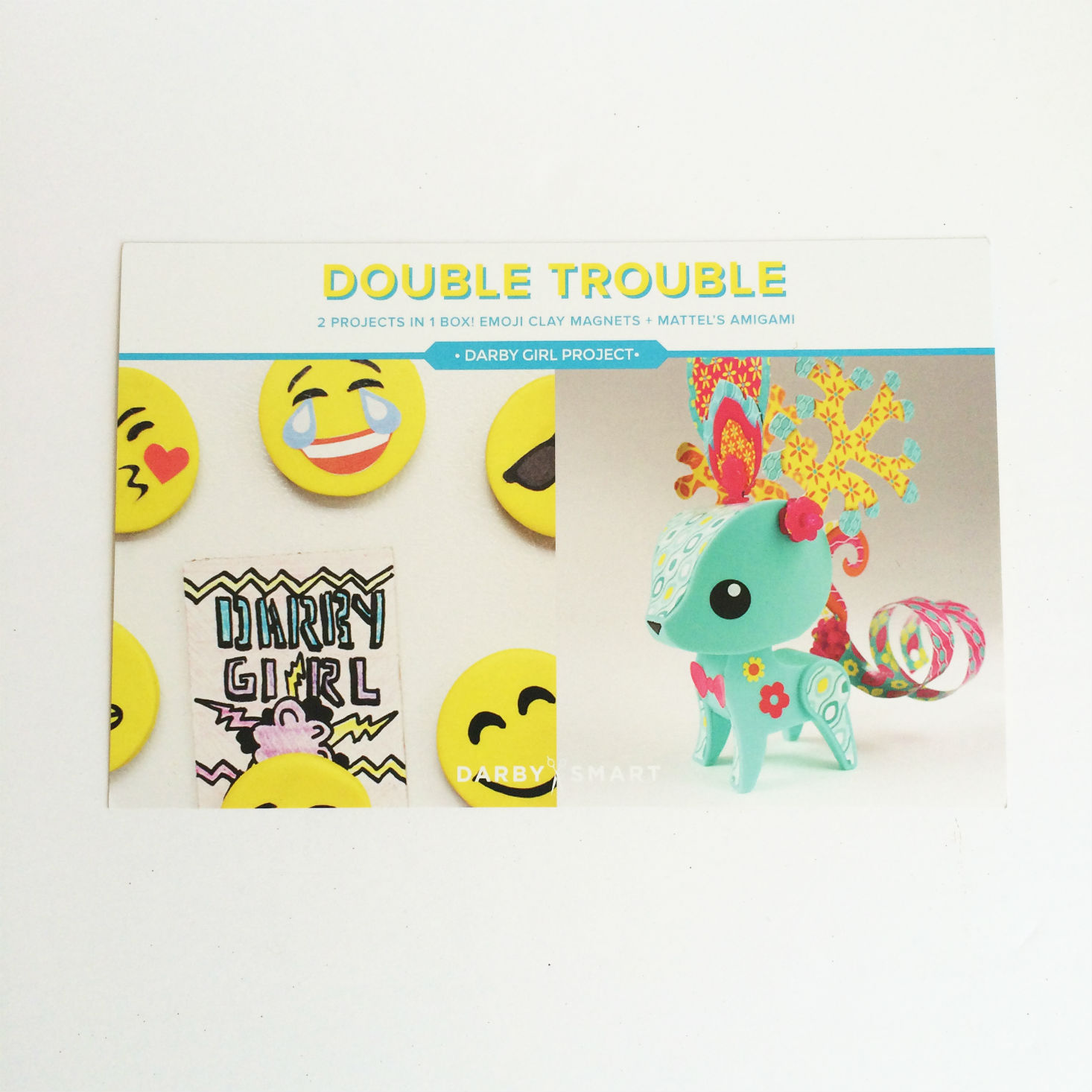 We're reviewing the emoji craft from the Darby Girl box from Darby Smart! 