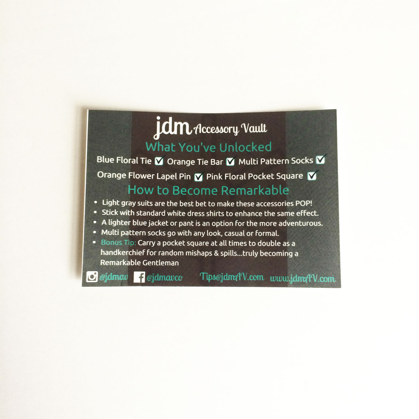 Meet the JDM Accessory Vault! Read our review of this men's subscription box.