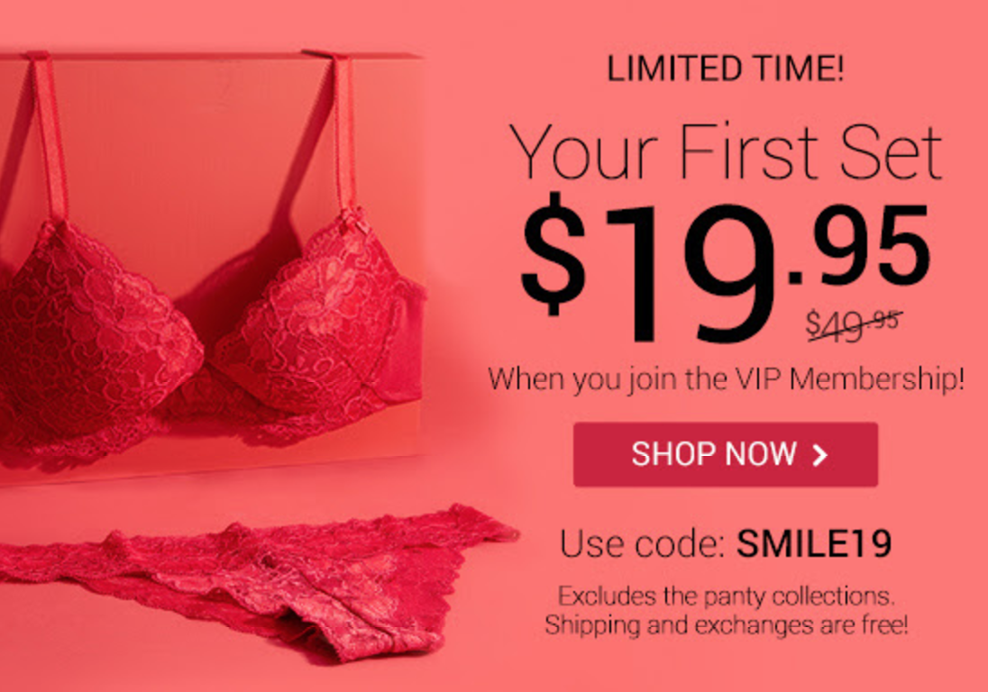 New Adore Me Deal – Get Your First Set for $19.95!