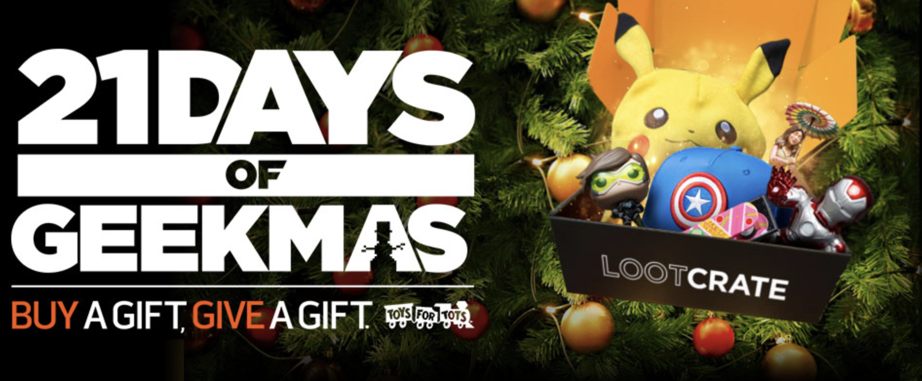 Loot Crate 21 Days of Geekmas Day 1 Sales Start Now!
