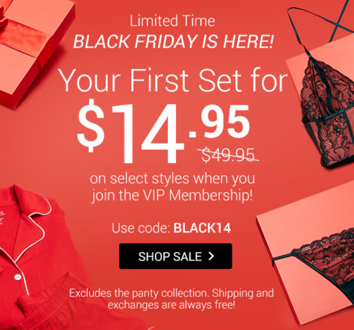 Adore Me Black Friday Deal – Up to $40 Off!