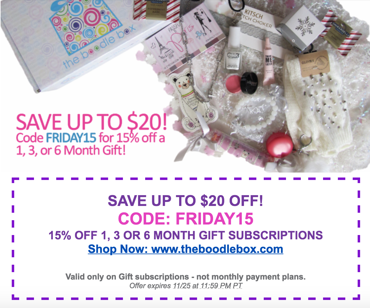 The Boodle Box Black Friday Deal – Save 15% Off Gift Subscriptions