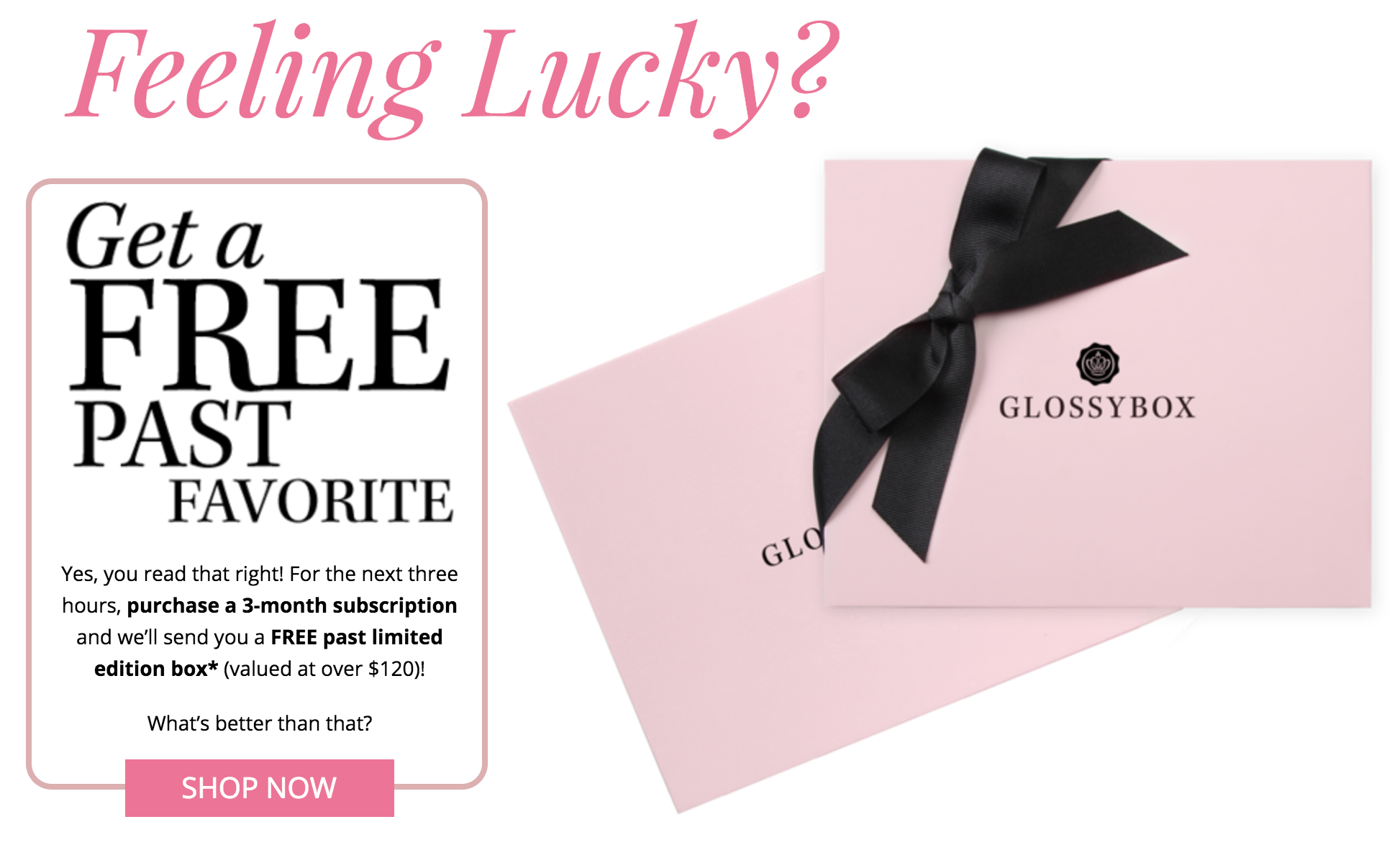 GlossyBox Cyber Monday Deal – FREE Limited Edition Box With 3-Month Subscription  – 3 Hours Only!