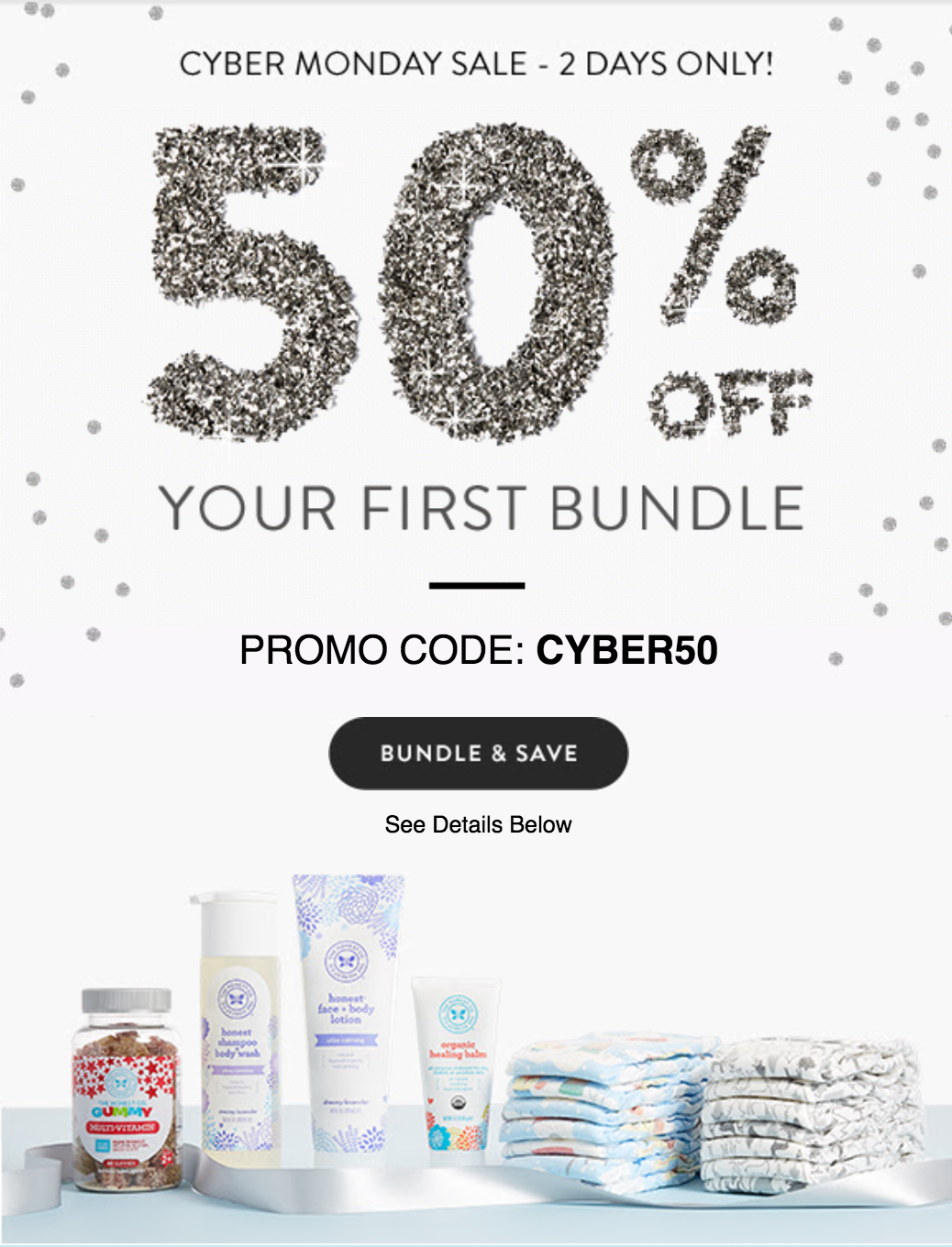 Honest Company Cyber Monday Deal – 50% Off Your First Bundle!