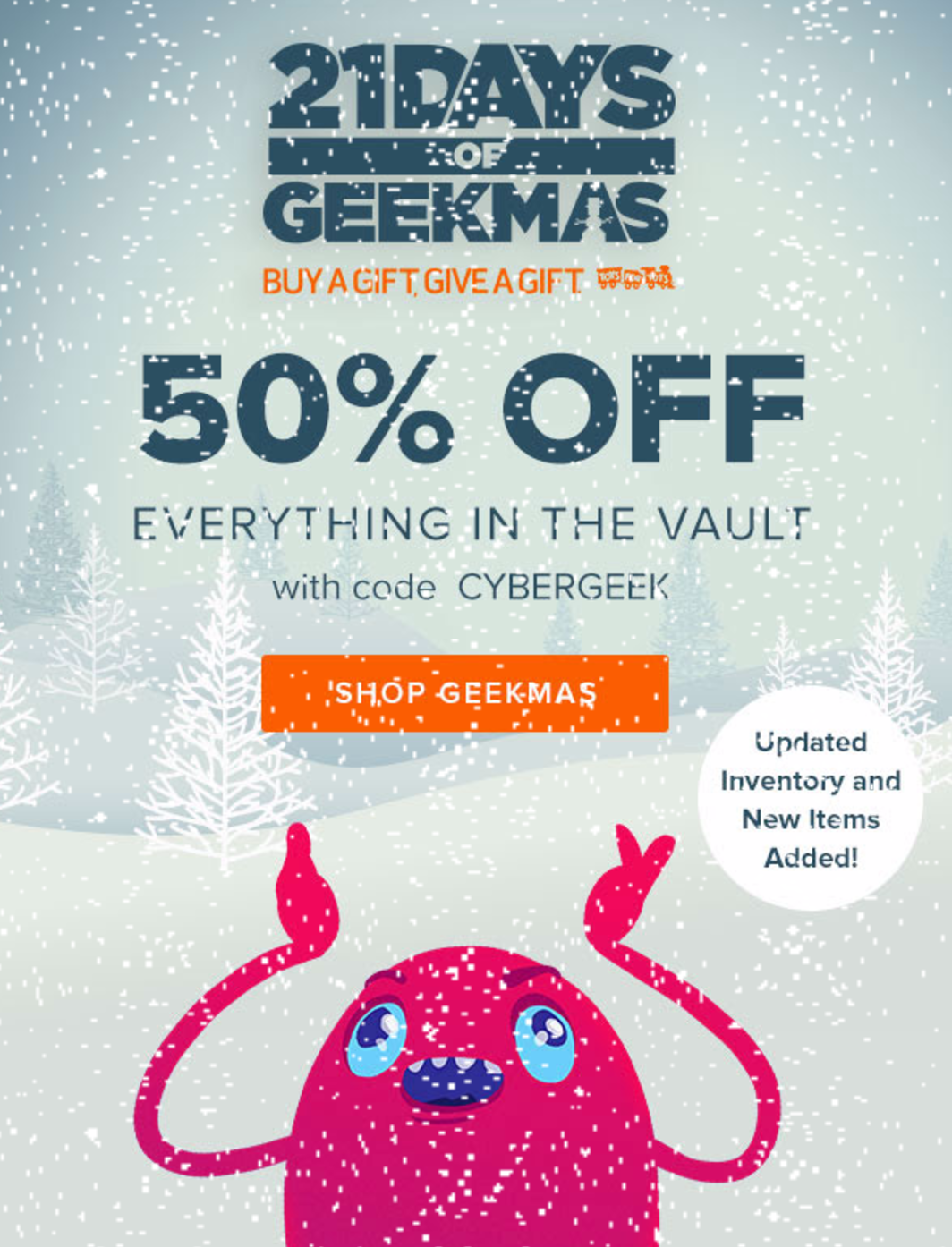 Loot Crate Cyber Monday Deal – 50% Off The Entire Vault