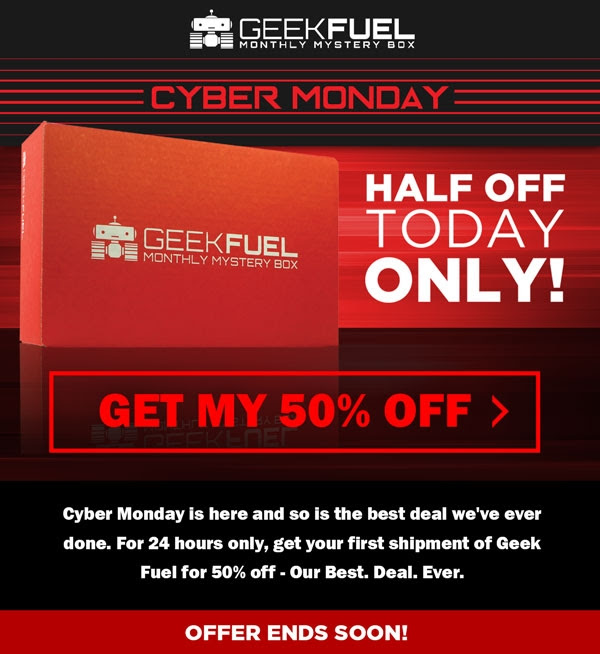 Geek Fuel Geek Week Sale – 50% Off Your First Month!