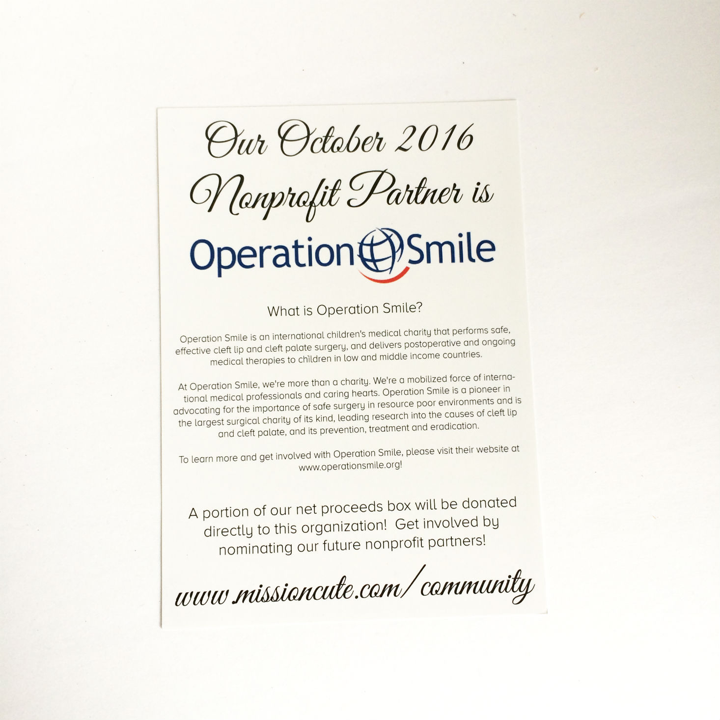 Read our review of the October Mission Cute box!