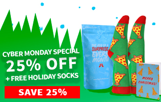Say it with a Sock Cyber Monday Deal – 25% Off + FREE Holiday Socks!