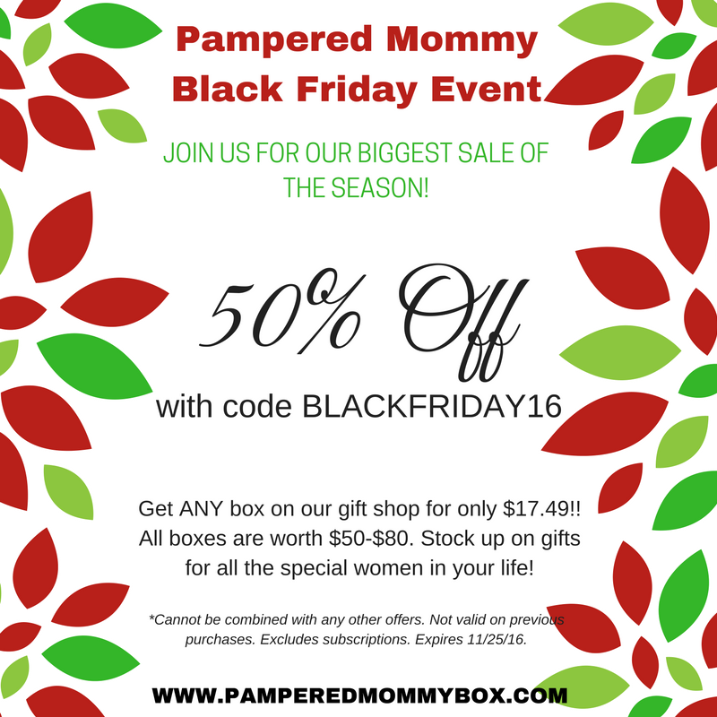 Pampered Mommy Black Friday Deal – 50% Off Past Boxes!