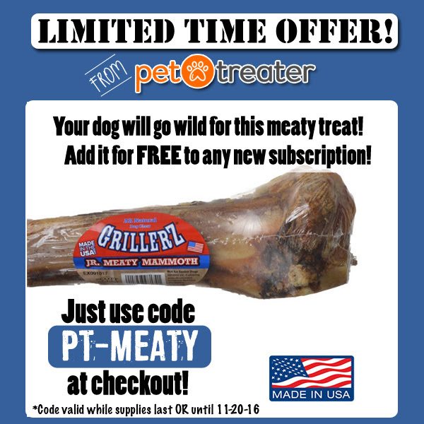 Pet Treater Coupon – Free Grillerz Meaty Bone With Subscription