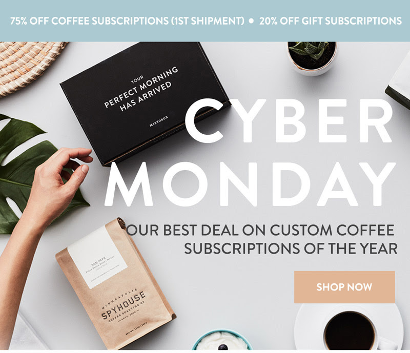 MistoBox Cyber Monday Deals – 75% Off Your First Box + 20% Off Gift Subscriptions