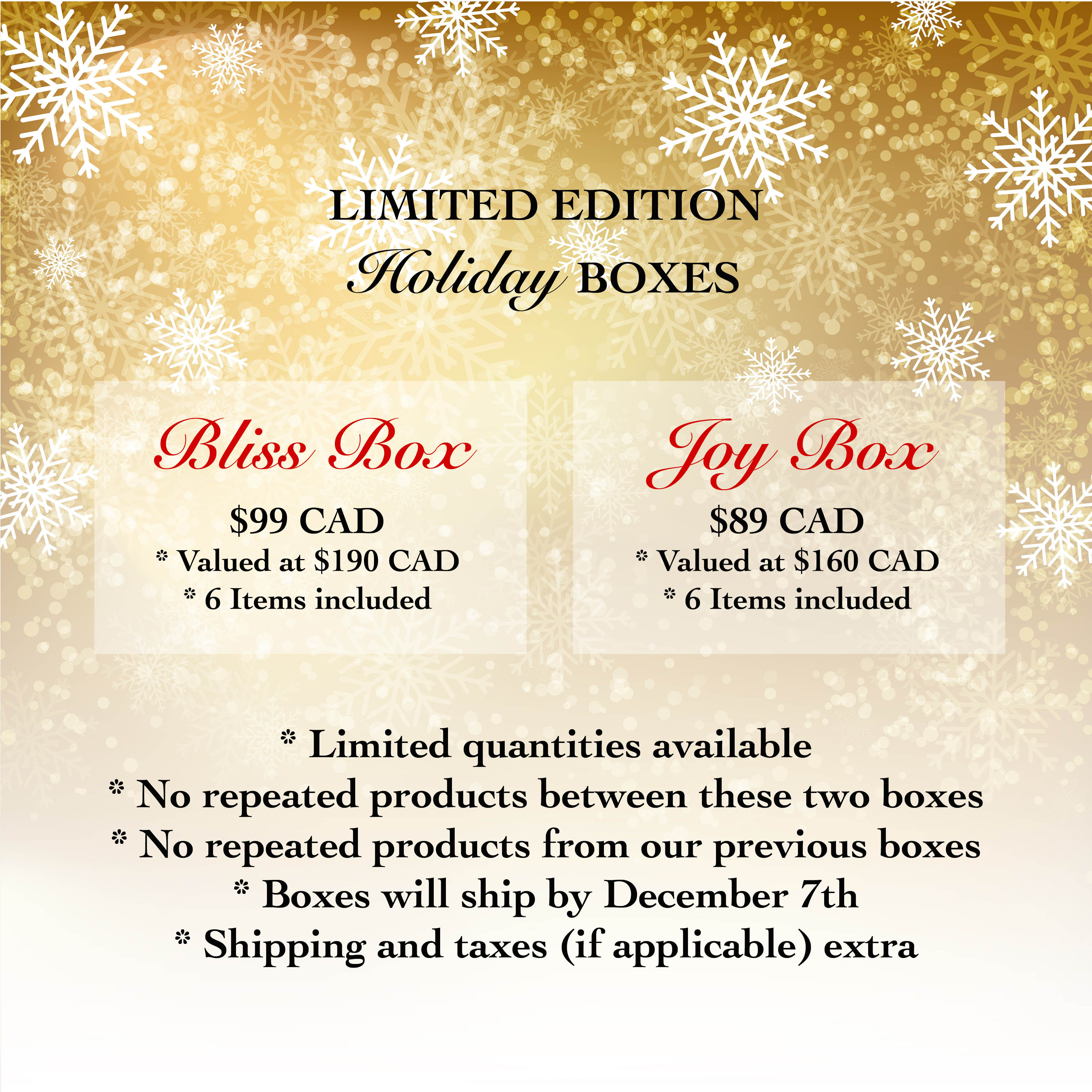 White Willow Limited Edition Holiday Boxes Available Now!