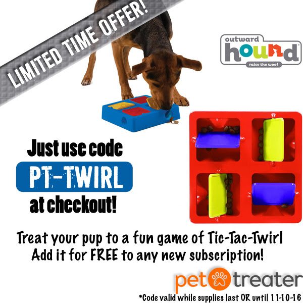 Pet Treater Coupon – Free Tic-Tac-Twirl Game With Subcription
