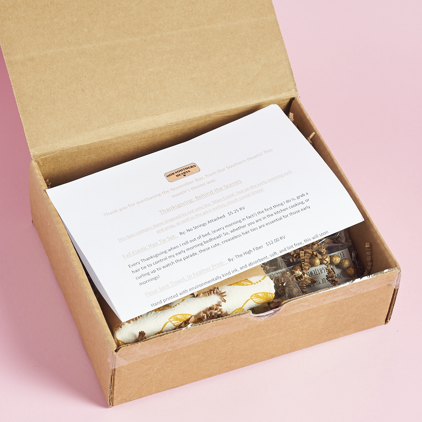 Read our review to see what's inside the November 2016 Our Southern Hearts box!