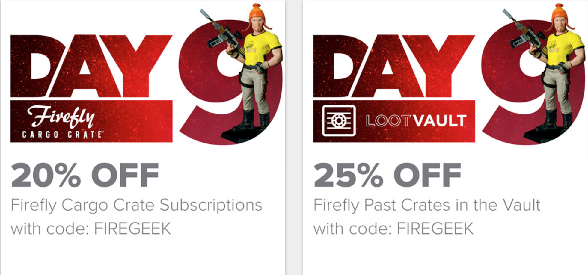 Loot Crate Geekmas Deal – 20% Off Firefly Cargo Crate Subscriptions + 25% Off Past Firefly Crates!